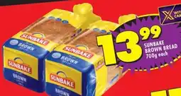 Shoprite Sunbake brown bread offer