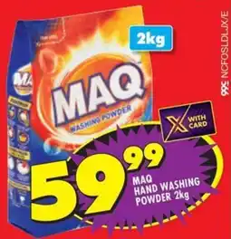 Shoprite Maq hand washing powder offer