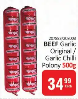 KitKat Cash and Carry BEEF Garlic Original/ Garlic Chilli Polony offer