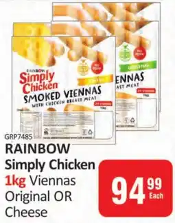 KitKat Cash and Carry RAINBOW Simply Chicken Viennas Original OR Cheese offer
