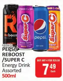KitKat Cash and Carry Pepsi/ Reboost/ Super C Energy Drink Assorted offer