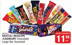 KitKat Cash and Carry NESTLE/ BEACON/ CADBURY Chocolate Large Bar Assorted offer
