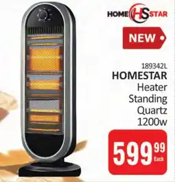 KitKat Cash and Carry Homestar Heater Standing Quartz 1200W offer
