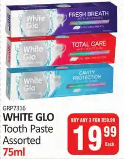 KitKat Cash and Carry WHITE GLO Tooth Paste Assorted offer