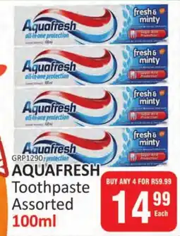 KitKat Cash and Carry AQUAFRESH Toothpaste Assorted offer