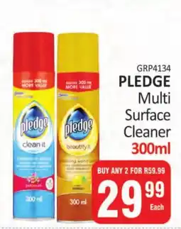 KitKat Cash and Carry PLEDGE Multi Surface Cleaner offer