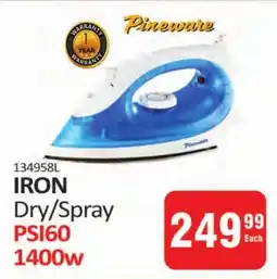 KitKat Cash and Carry Pineware Iron Dry/Spray offer