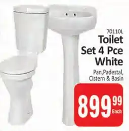 KitKat Cash and Carry Toilet Set White Pan,Padestal, Cistern & Basin offer