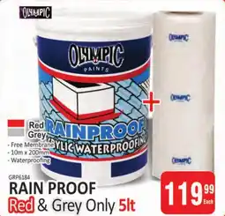KitKat Cash and Carry OLYMPIC Rain Proof Red & Grey Only offer