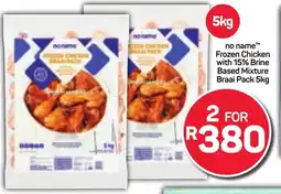 Pick n Pay no name Frozen Chicken with 15% Brine Based Mixture Braai Pack offer