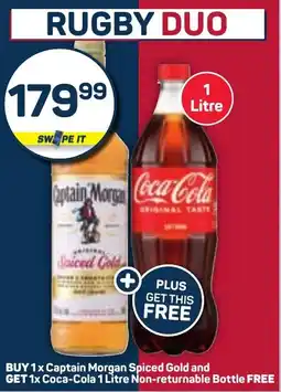 Pick n Pay Buy Captain Morgan Spiced Gold and GET Coca-Cola Non-returnable Bottle FREE offer