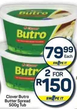 Pick n Pay Clover Butro Butter Spread Tub offer