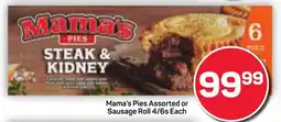 Pick n Pay Mama's Pies Assorted or Sausage Roll offer