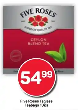 Pick n Pay Five Roses Tagless Teabags offer