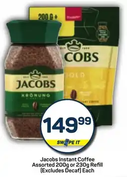 Pick n Pay Jacobs Instant Coffee Assorted or Refill offer