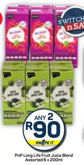 Pick n Pay PnP Long Life Fruit Juice Blend Assorted offer