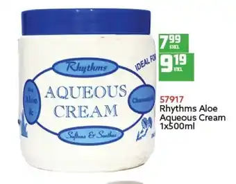 Rhythms Aloe Aqueous Cream 500ml