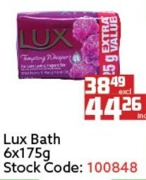 Africa Cash and Carry Lux Bath 6x175g offer