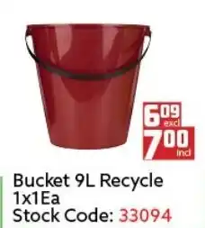 Africa Cash and Carry Bucket 9L Recycle offer