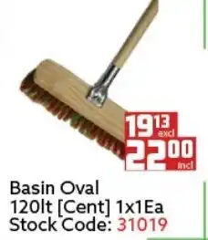 Africa Cash and Carry Basin Oval offer