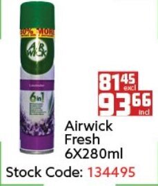 Airwick Fresh 6x280ml