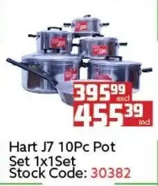 Africa Cash and Carry Hart J7 10pc Pot Set offer