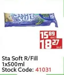 Africa Cash and Carry Sta Soft R/Fill 1x500ml offer