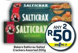 Pick n Pay Bakers Salticrax Salted Crackers Assorted offer