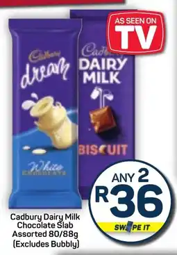 Pick n Pay Cadbury Dairy Milk Chocolate Slab Assorted offer