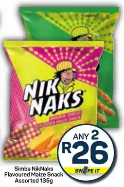 Pick n Pay Simba NikNaks Flavoured Maize Snack Assorted offer