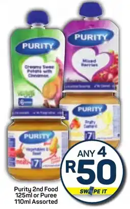 Pick n Pay Purity 2nd Food or Puree Assorted offer