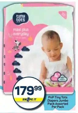 Pick n Pay PnP Tiny Tots Diapers Jumbo Pack Assorted Per Pack offer