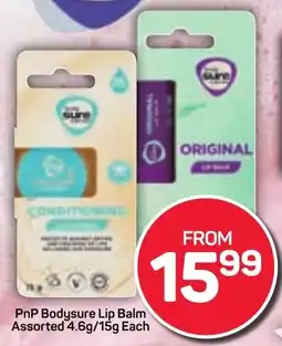Pick n Pay PnP Bodysure Lip Balm Assorted offer