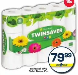Pick n Pay Twinsaver 1 Ply Toilet Tissue offer