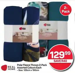 Pick n Pay REAL HOME Polar Fleece Throws offer