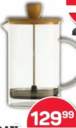 Pick n Pay DAY Coffee Plunger Acacia Wood Lid offer