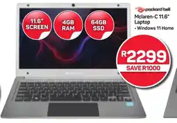 Pick n Pay Packard Bell Mclaren-C 11.6" Laptop offer