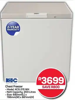 Pick n Pay KIC Chest Freezer offer