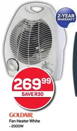 Pick n Pay GOLDAIR Fan Heater White offer