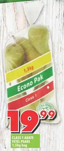 Shoprite Class 1 abate fetel pears offer