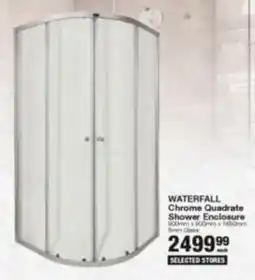 Build It WATERFALL Chrome Quadrate Shower Enclosure offer