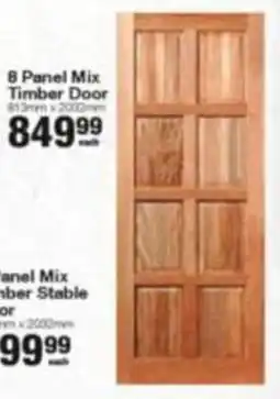 Build It 8 Panel Mix Timber Door offer
