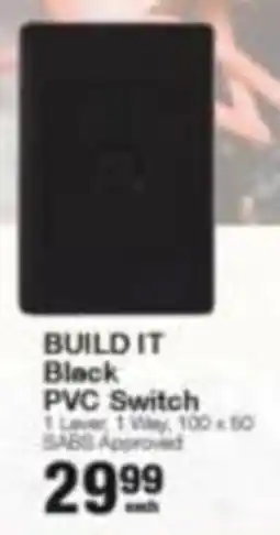 Build It BUILD IT Black PVC Switch offer
