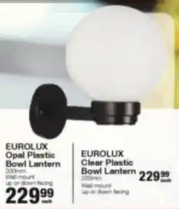 Build It EUROLUX Opal Plastic Bowl Lantern offer