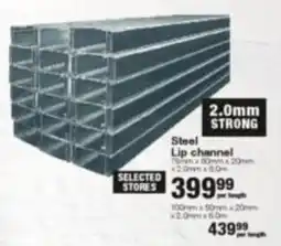 Build It Steel Lip channel offer