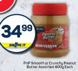 Pick n Pay Hypermarket PnP Smooth or Crunchy Peanut Butter Assorted offer