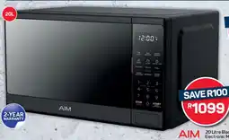 Pick n Pay Hypermarket AIM Black Mirror Finish Electronic Microwave Oven offer
