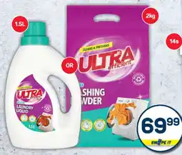 Pick n Pay Hypermarket PnP Ultra Efficient Auto Washing Powder or Laundry Liquid offer