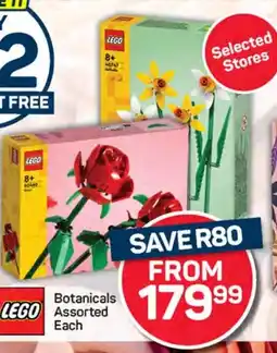 Pick n Pay Hypermarket LEGO Botanicals Assorted offer