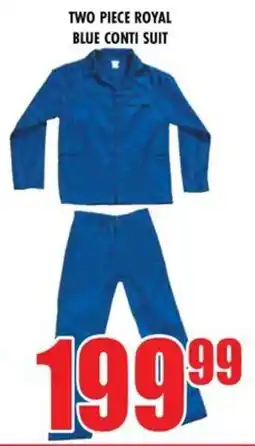 Boxer Build Two piece royal blue conti suit offer
